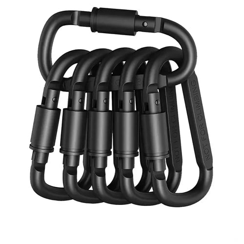 Aluminium Carabiner Set - Pack of 6
