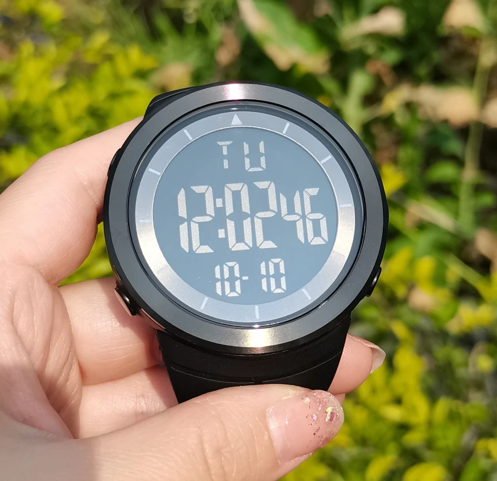 Digital Watch - 50M Waterproof, Shock-Resistant, LED Display