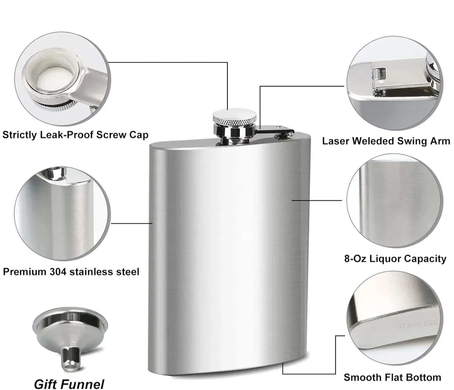 Stainless Steel Hip Flask