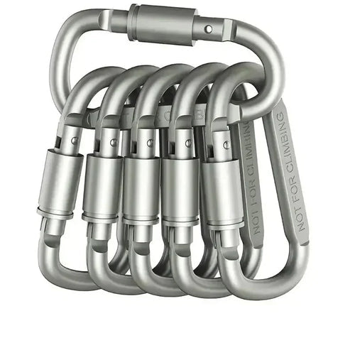 Aluminium Carabiner Set - Pack of 6