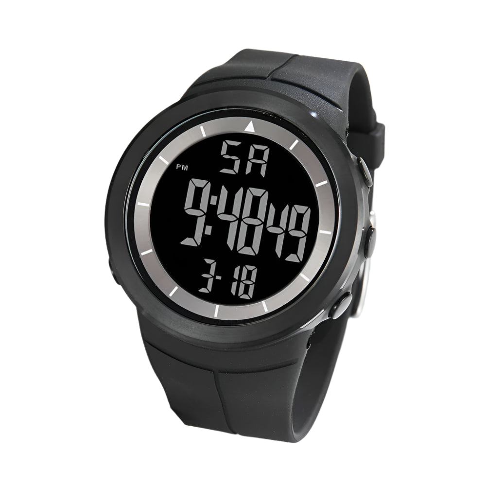 Digital Watch - 50M Waterproof, Shock-Resistant, LED Display